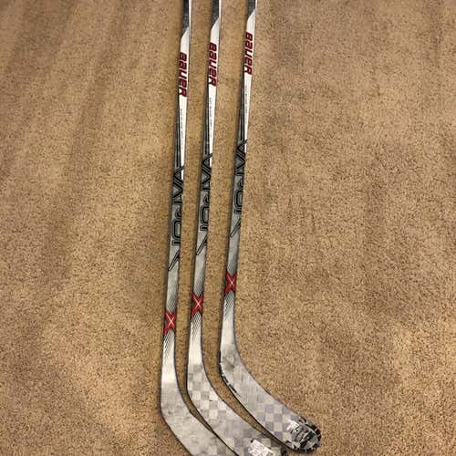 3 Pack Vapor 1X Hockey Stick Lefty Mid Senior