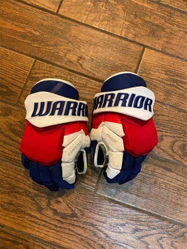 Warrior Covert QRL Pro Gloves Senior Pro Stock New York Rangers