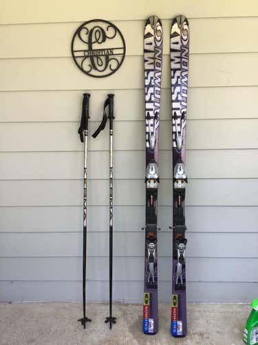 Salomon Crossmax09 177 cm Skis w/ Marker Titanium 1200 bindings & Vector Kerma Poles