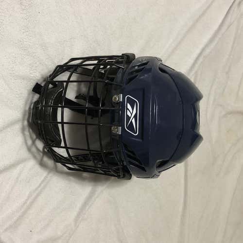 Senior Medium Reebok 6K Helmet Blue with Itech RBE III Cage