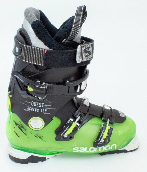 Salomon Quest Access R80 Mens Ski Boots USA Size 9 / Mondo 26.5 RARE Green No Trades