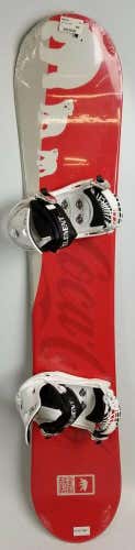 Mens Black Fire Coca Cola Snowboard & Stealth Bindings 150CM Rocker Ride No Trades