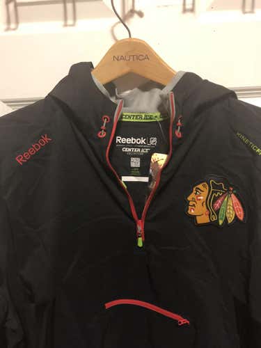 Chicago Blackhawks Reebok Quarter Zip Hoodie