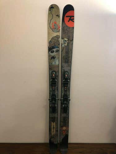 Rossignol S7 117 Rocker Twin Tip Powder Skis 188 cm. Rossignol 120 Demo Bindings