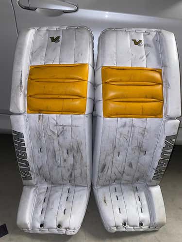 New 34" Vaughn Velocity V6 Goalie Leg Pads Senior Pro Stock