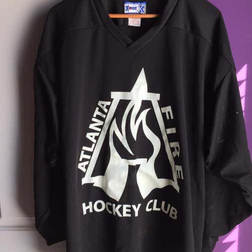 Atlanta Fire Hockey Club Jersey Sz XXL Flames Black Adult