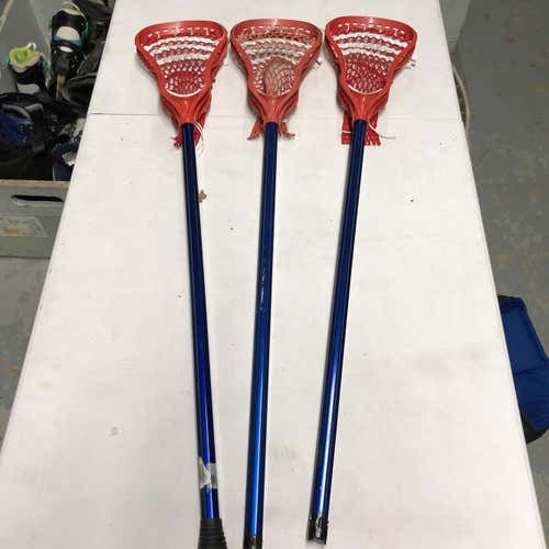 3 GAIT Good Alloy/Icon 2.5 Complete Lacrosse Stick Bundle