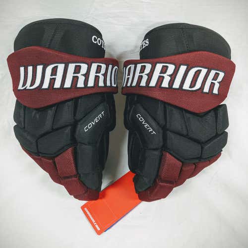 New Warrior Covert Pro Plus Gloves Senior 15" Pro Stock Black & Burgundy Coyotes
