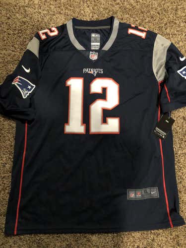 Tom Brady Patriots Jersey Blue XL