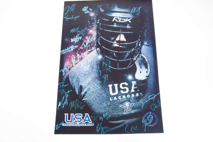 New - Team USA Promo Poster Autographed - National Indoor Team 2011