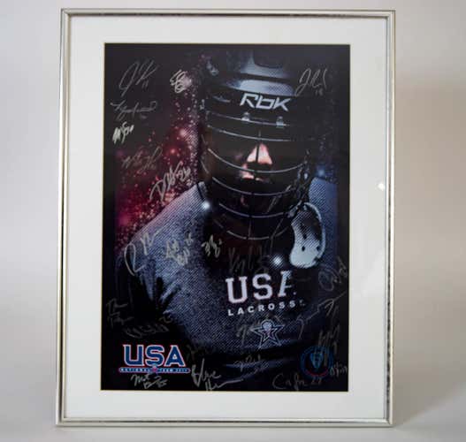 New - Framed Team USA Promo Poster Autographed - National Indoor Team 2011