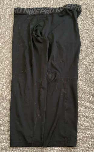 Tampa Bay Lightning Player Worn Hockey  Nike Pro Compression Tights Pants NHL