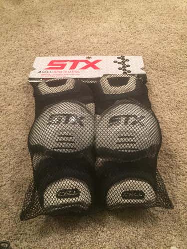 New Large White and Navy STX Cell Arm Pads