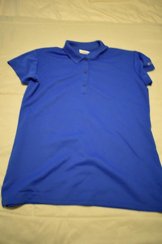 Columbia Short Sleeve Polo Shirt - Blue - Medium