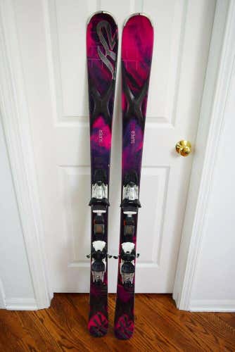 K2 SUPER FREE SKIS SIZE 146 CM WITH MARKER BINDINGS