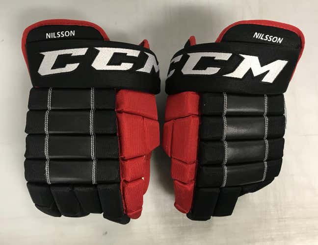CCM Custom 4 ROLL Pro Stock Hockey Gloves 14" Chicago Blackhawks 9178