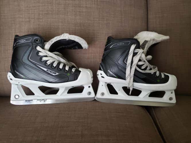 CCM Ribcor 40K Hockey Goalie Skates Junior Size 1