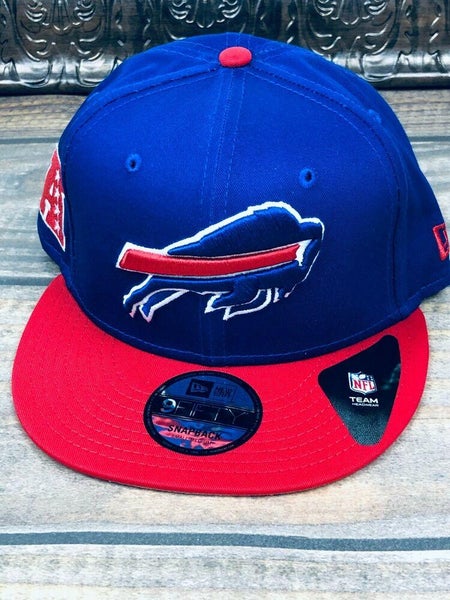 Buffalo Bills NFL 9Fifty Snapback Flat Brim Hat New Era Blue & Red