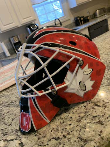 Sportmask Pro 515 Goalie Mask Senior Medium, used once since refurb.