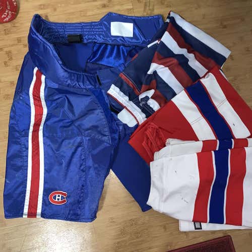 Large Bauer Montreal Canadiens 9k Shell and Socks Pro Stock