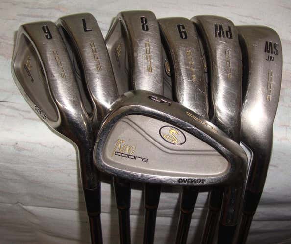 KING COBRA OVERSIZE IRONS Steel SHAFTS 5,6,7,8,9,PW, SW Right Handed