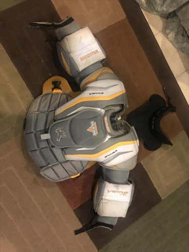 Senior Small Vaughn Goalie Chest Protector with Large CCM neck guard
