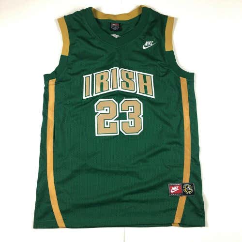 Nike LeBron James Saint Vincent Saint Mary's Basketball Jersey #23 Green + White Stitch