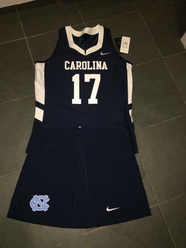 Nike Womens UNC North Carolina Tar Heels Lacrosse #17 Jersey & Kilt Womens M