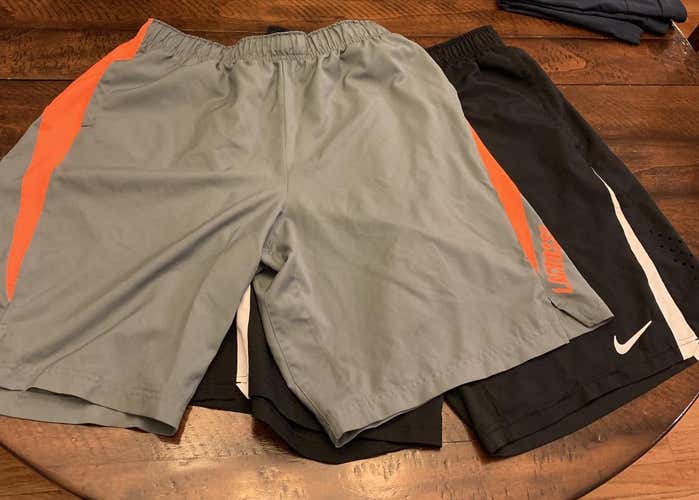 2 Pairs of XL Nike Lacrosse Shorts