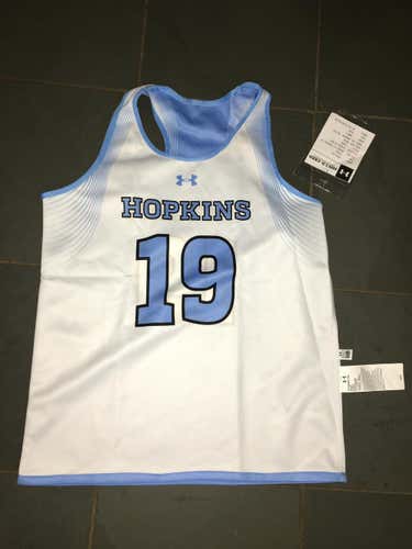 New Under Armour JOHNS HOPKINS #19 Womens Reversible Pinnie Jersey SMALL