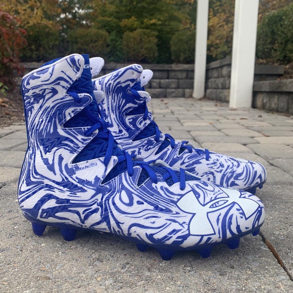 Brand New White and Royal Under Armour highlight size 10.5