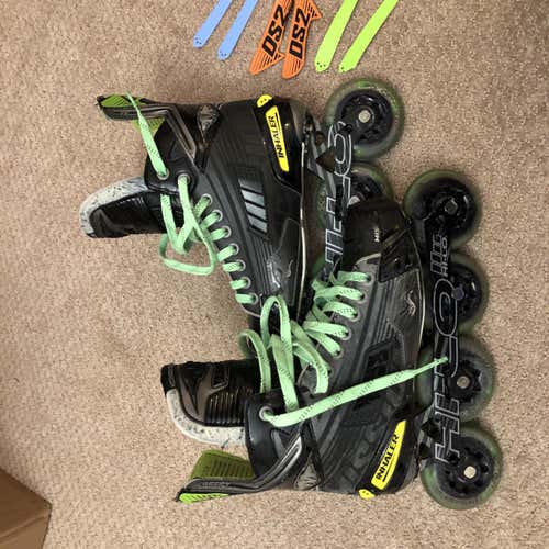 Mission Inhaler ds2 Inline Roller Hockey Skates Senior Size 6D (7.5 Shoe)