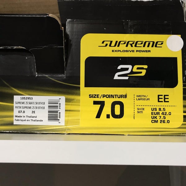 New Supreme 2S Hockey Skates Senior Size 7