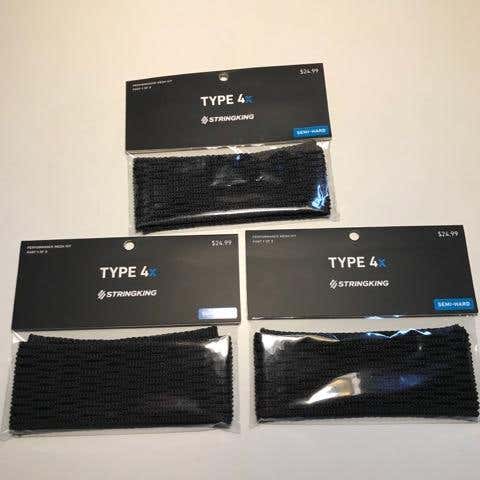 3 PACK New StringKing Type 4X Black Performance Mesh