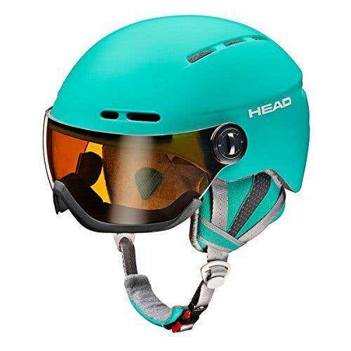HEAD Queen turquoise women's ski snowboard winter Helmet integrated visor M/LNEW