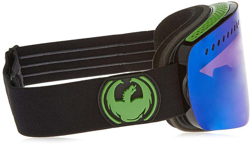 Dragon Alliance NFXS Ski Goggles, Jet/Green Ion + Yellow Blue Ion  NEW