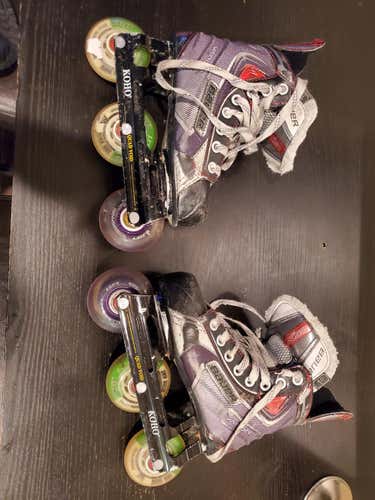 Custom Bauer X50 Inline Skates Junior Size 1