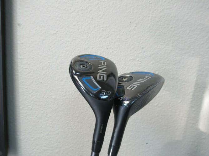 2016 PING G HYBRID SET # 3 & # 4 19 22 DEGREE ALTA REGULAR FLEX