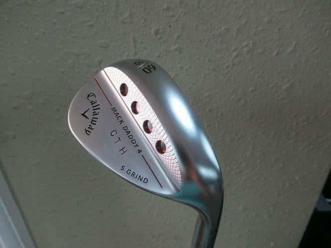 NEW CALLAWAY MD4 60 DEGREE LOB WEDGE CHROME S GRIND DYNAMIC GOLD S200 WEDGE FLEX