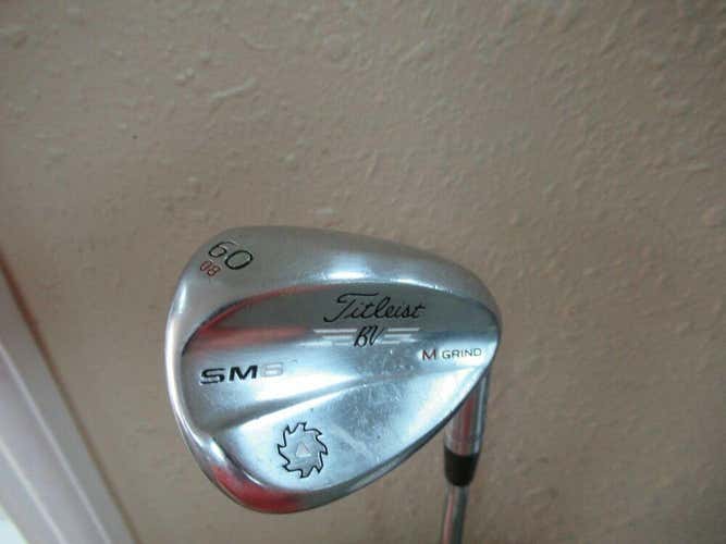 TITLEIST VOKEY DESIGN SM6 M GRIND LOB WEDGE 60* TRUE TEMPER STEEL WEDGE FLEX