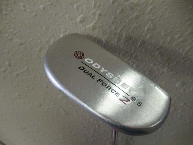 ODYSSEY DUAL FORCE 2 # 5  PUTTER  35 INCHES NEW GOLF PRIDE GRIP