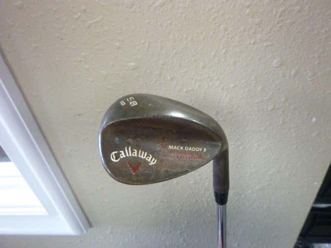 CALLAWAY MACK DADDY 2 58 DEGREE SAND LOB WEDGE VINTAGE  U GRIND NEW GRIP