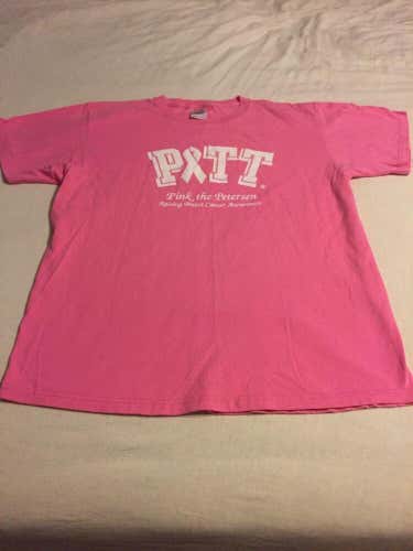 Pittsburgh Pitt Panthers Pink The Petersen Adult Large Shirt Pink Breast Cancer