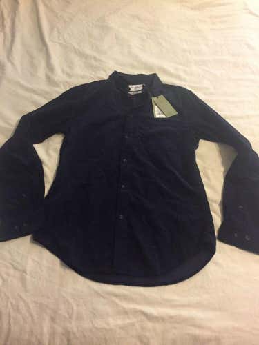Goodfellow & Co Long Sleeve Button Down Casual Shirt Men's Small Navy New W Tags