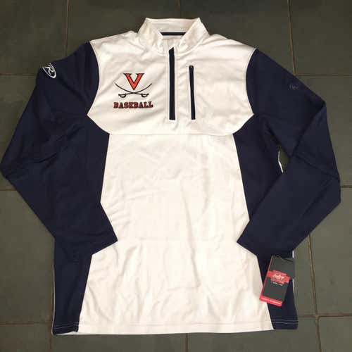 New without tags Rawlings Virginia Cavaliers Authentic Baseball Jacket LG SEWN LAST ONE