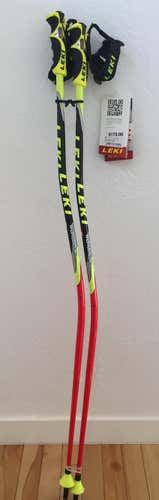 Racing New 46in (115cm) Leki World Cup Lite GS Ski Poles