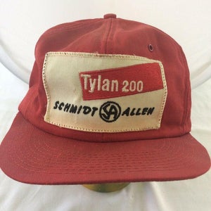 Vintage Tylan 200 Schimdt Allen Farmer Snapback Patch Hat Beef Cattle Box 1