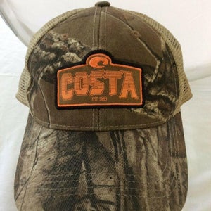 Costa Fishing Bait Mesh Snapback Camo Trucker Hat Baseball Hat Cap Box 1