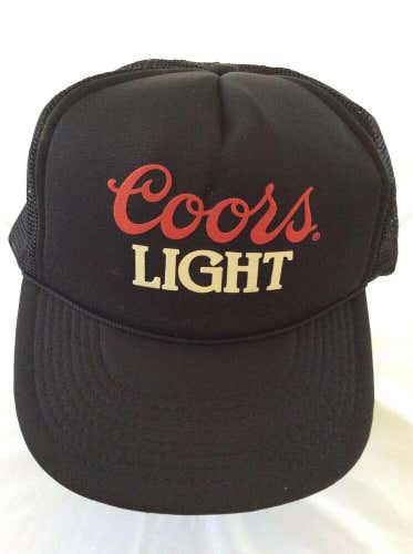 Vintage Coors Light Beer Hat Designer Pro Mint Conditin Mesh Trucker Box 2