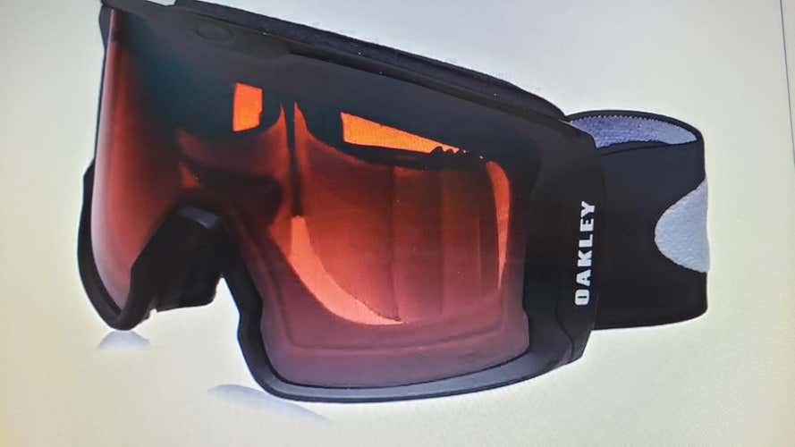 Black Unisex Oakley Line Miner Inferno Ski Goggles Large